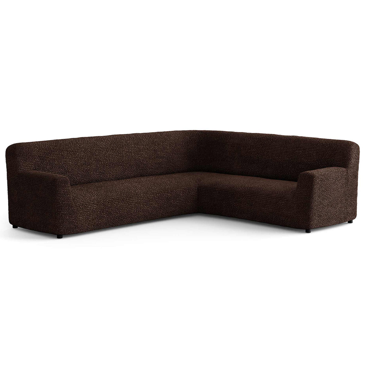 Mamma Mia Covers Corner Sectional Sofa Couch Slipcover, Dark Brown (Open Box)