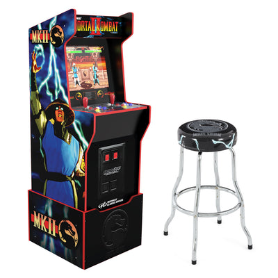 Arcade1Up Midway Legacy Mortal Kombat Arcade Cabinet & Adjustable Padded Stool