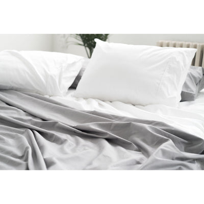 Miracle Sateen Standard Antimicrobial Extra Luxe Pillow Set, White (Open Box)