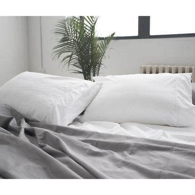 Miracle Sateen Standard Antimicrobial Extra Luxe Pillow Set, White (Open Box)