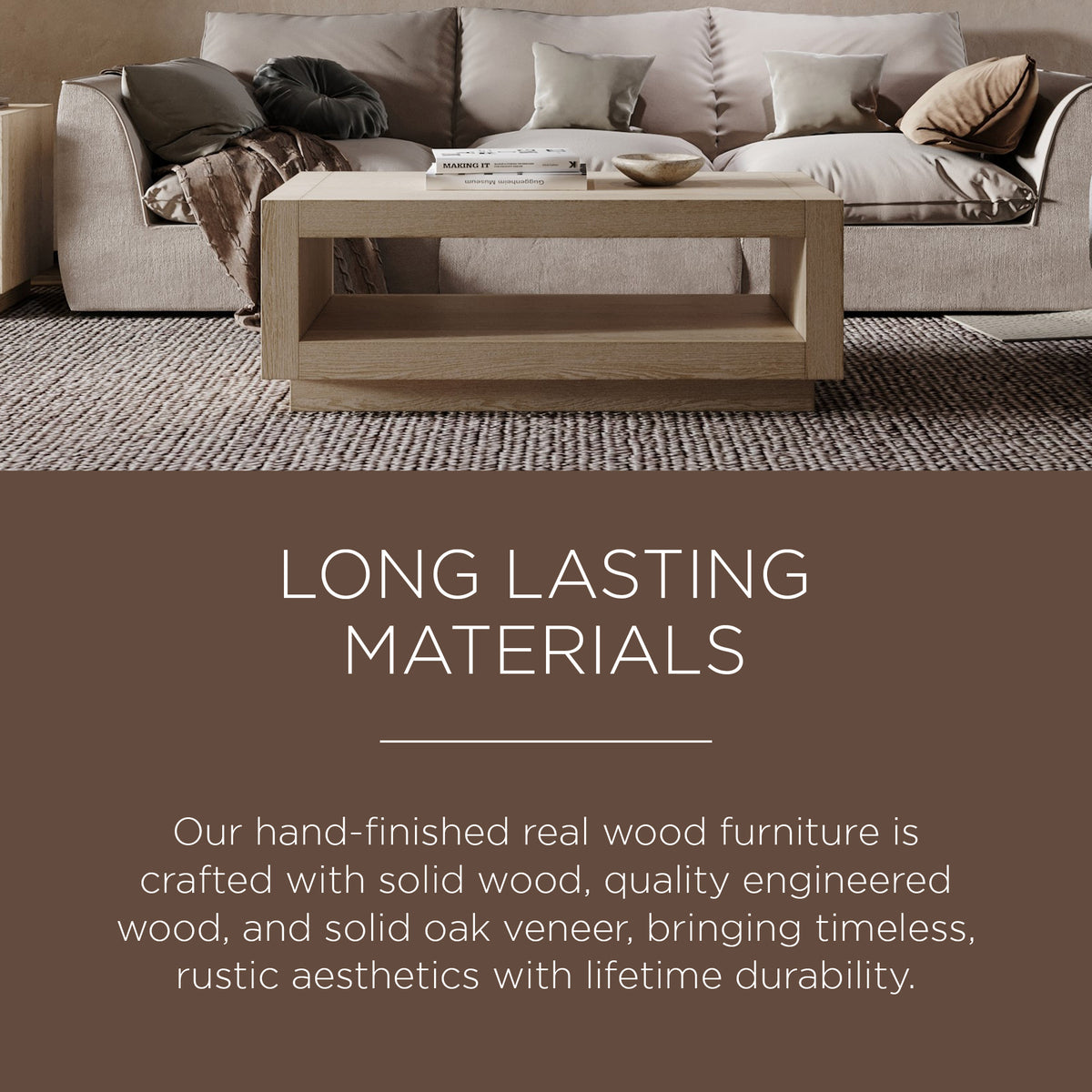 Maven Lane Contemporary Wooden Coffee Table in Refined White Finish (Damaged) - VMInnovations