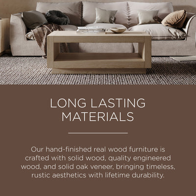 Maven Lane Contemporary Wooden Coffee Table in Refined White Finish (Damaged) - VMInnovations