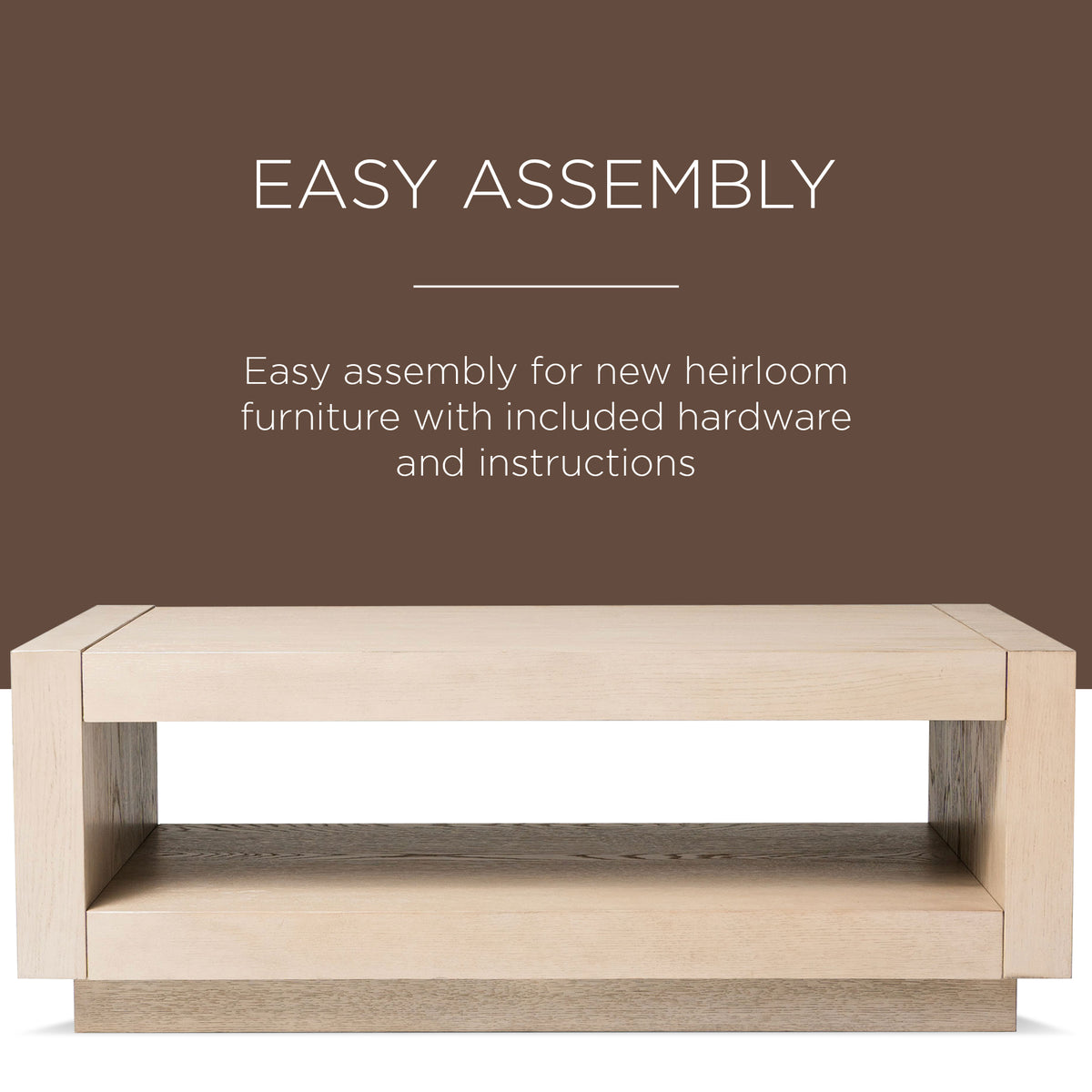 Maven Lane Contemporary Wooden Coffee Table in Refined White Finish (Damaged) - VMInnovations