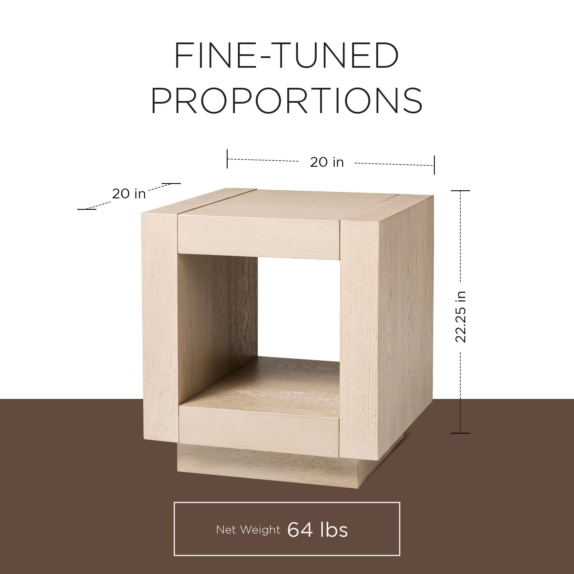 Maven Lane Artemis Contemporary Wooden Side Table in Refined White Finish (Used) - VMInnovations