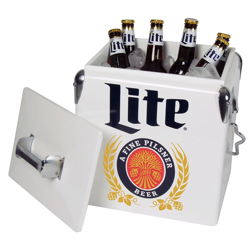 Koolatron Official Miller Lite Design 14 Quart 13 Liter Beer Cooler (Open Box) - VMInnovations