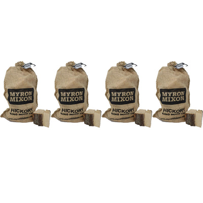 Myron Mixon Smokers BBQ Wood Chunks for Smoking & Grilling, Hickory (4 Pack)