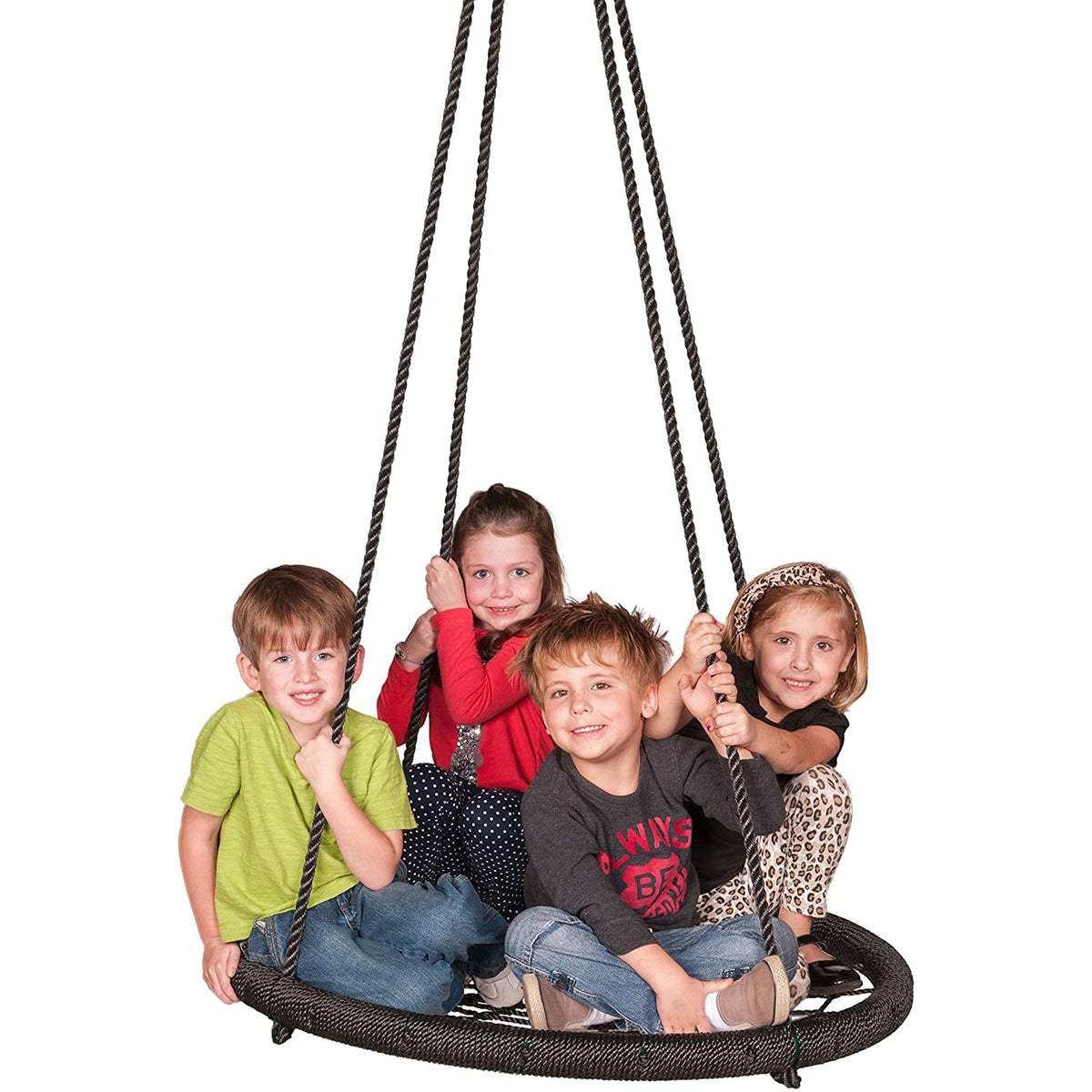 M & M Sales Enterprises Web Riderz Kids Adjustable Hanging Outdoor Rope Swing