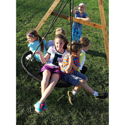 M & M Sales Enterprises Web Riderz Kids Adjustable Hanging Outdoor Rope Swing