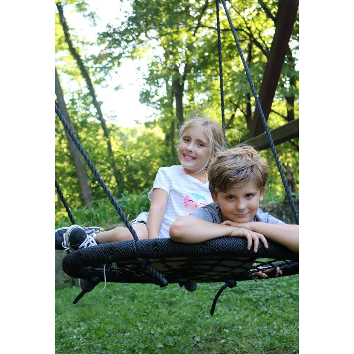 M & M Sales Enterprises Web Riderz Kids Adjustable Hanging Outdoor Rope Swing