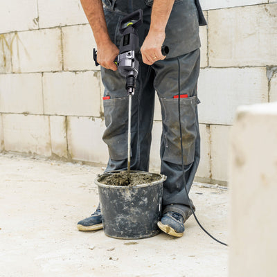 Master Mechanic 8.75 Amp Motor 0.5” Mixer Drill w/ Rear & Side Soft Grip Handles - VMInnovations