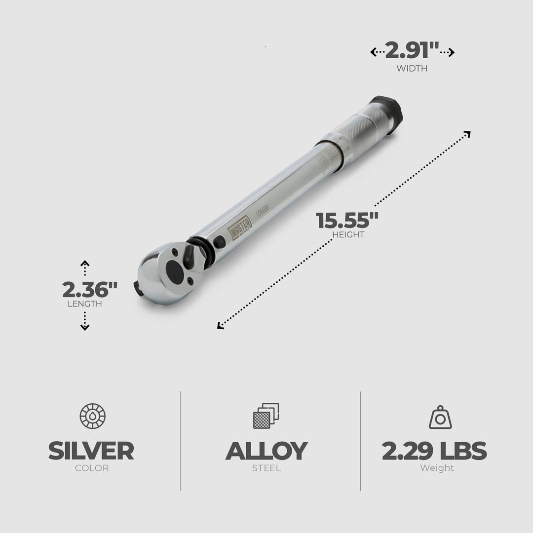 Master Mechanic 3/8" Drive High Accuracy Micrometer Torque Wrench (Open Box)