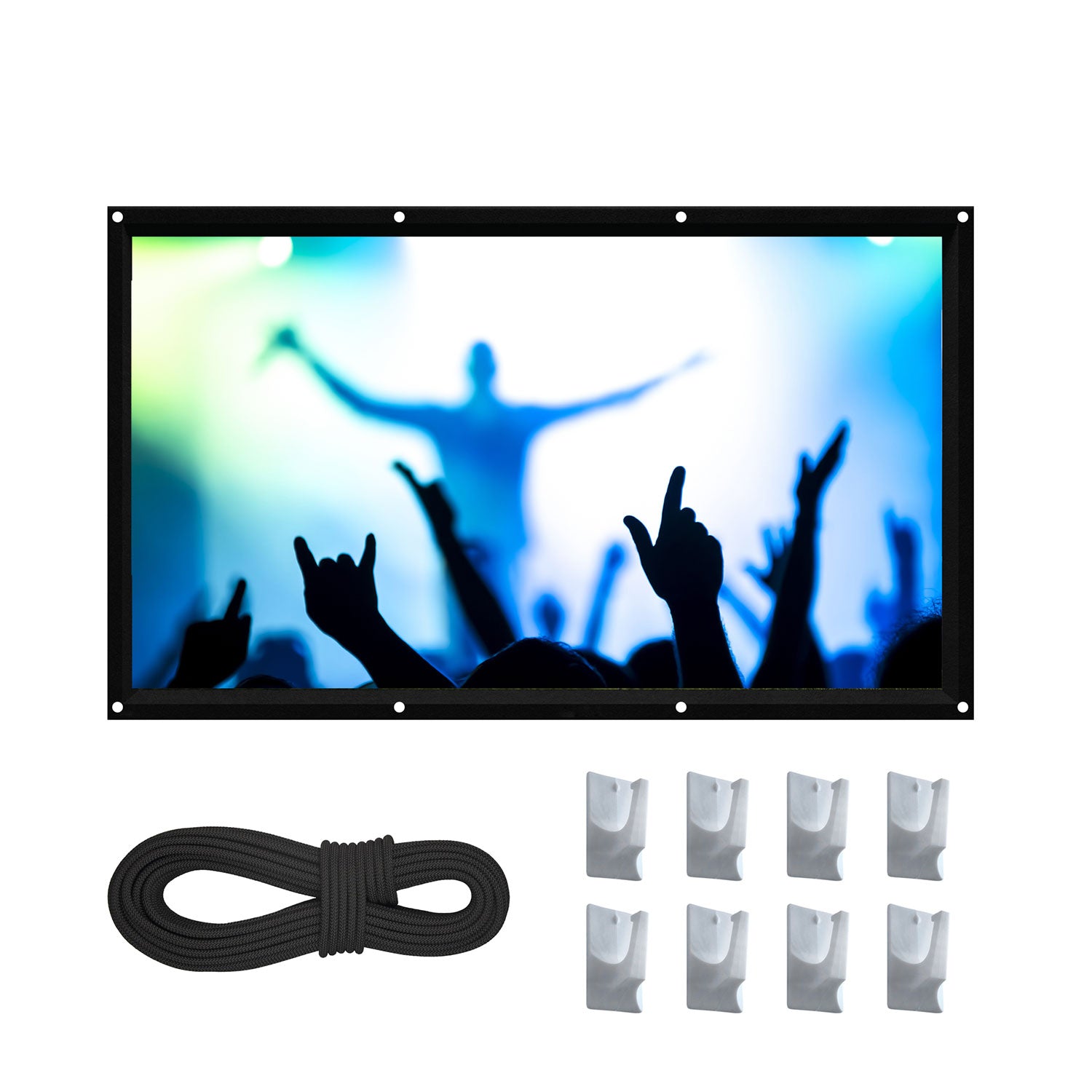 Minolta MN682 120 In 16:9 Indoor & Outdoor Folding Home Theater Projector Screen - VMInnovations