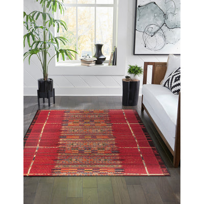 Liora Manne Marina Indoor Outdoor Rug, Tribal Stripe, 3' 3" x 4' 11" (Open Box) - VMInnovations