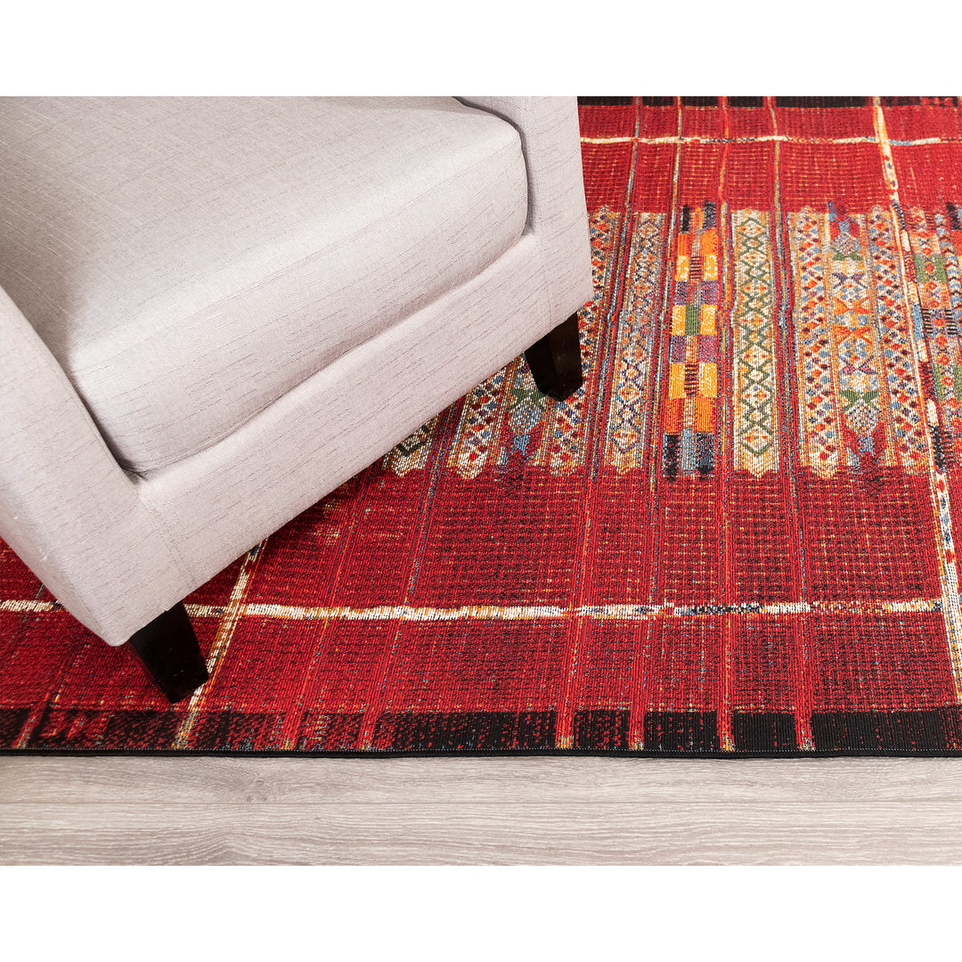 Liora Manne Marina Indoor Outdoor Rug, Tribal Stripe, 3' 3" x 4' 11" (Open Box)