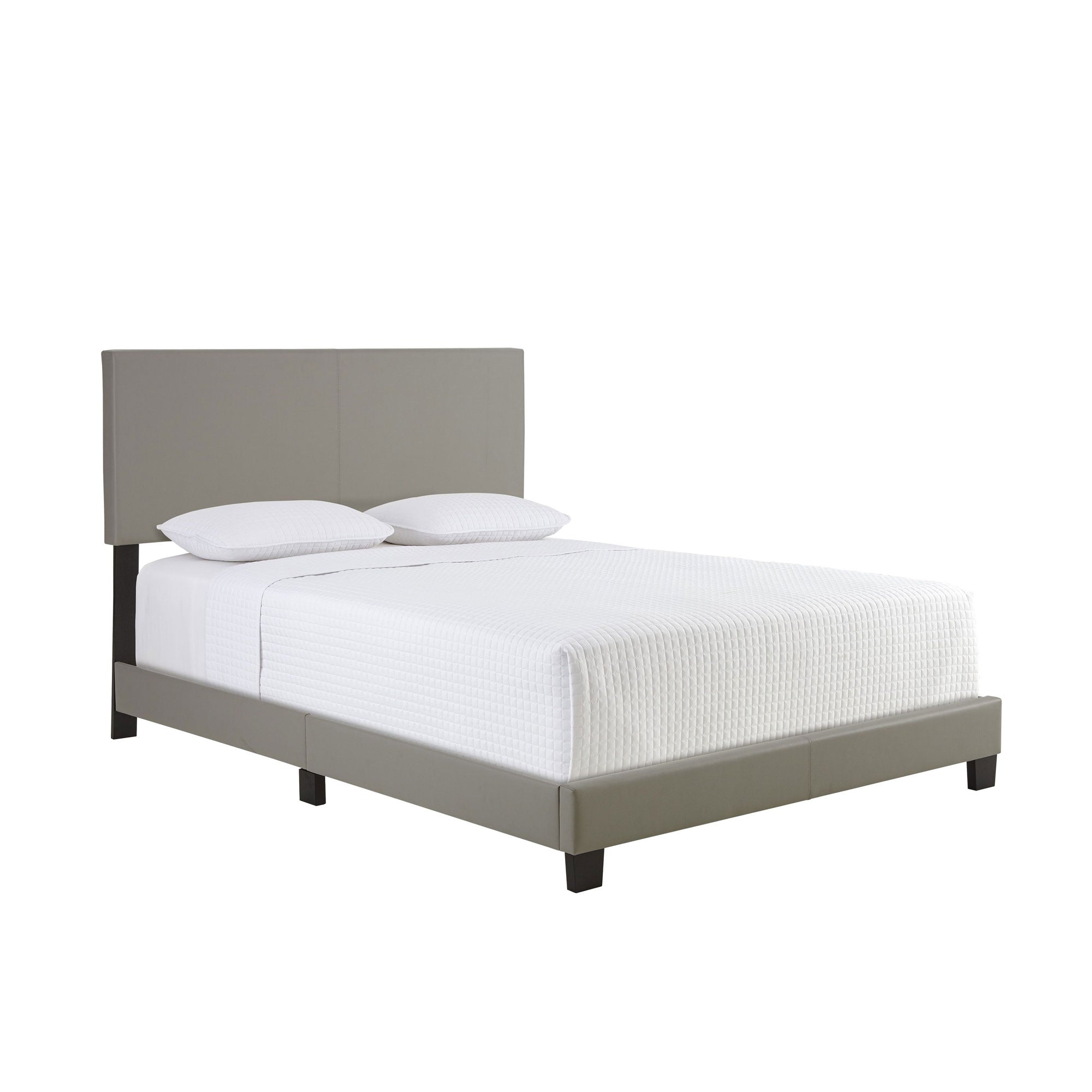 Boyd Sleep Montana Queen Bed Frame Foundation and Headboard, Grey (Open Box)
