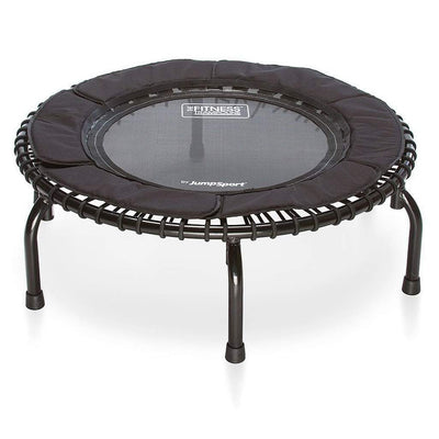 JumpSport 250 Fitness Rebounder Mini Trampoline & Handle Bar Accessory, Black