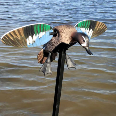 Mojo Elite Series Blue Wing Teal Spinning Wing Duck Decoy with Pole (For Parts)