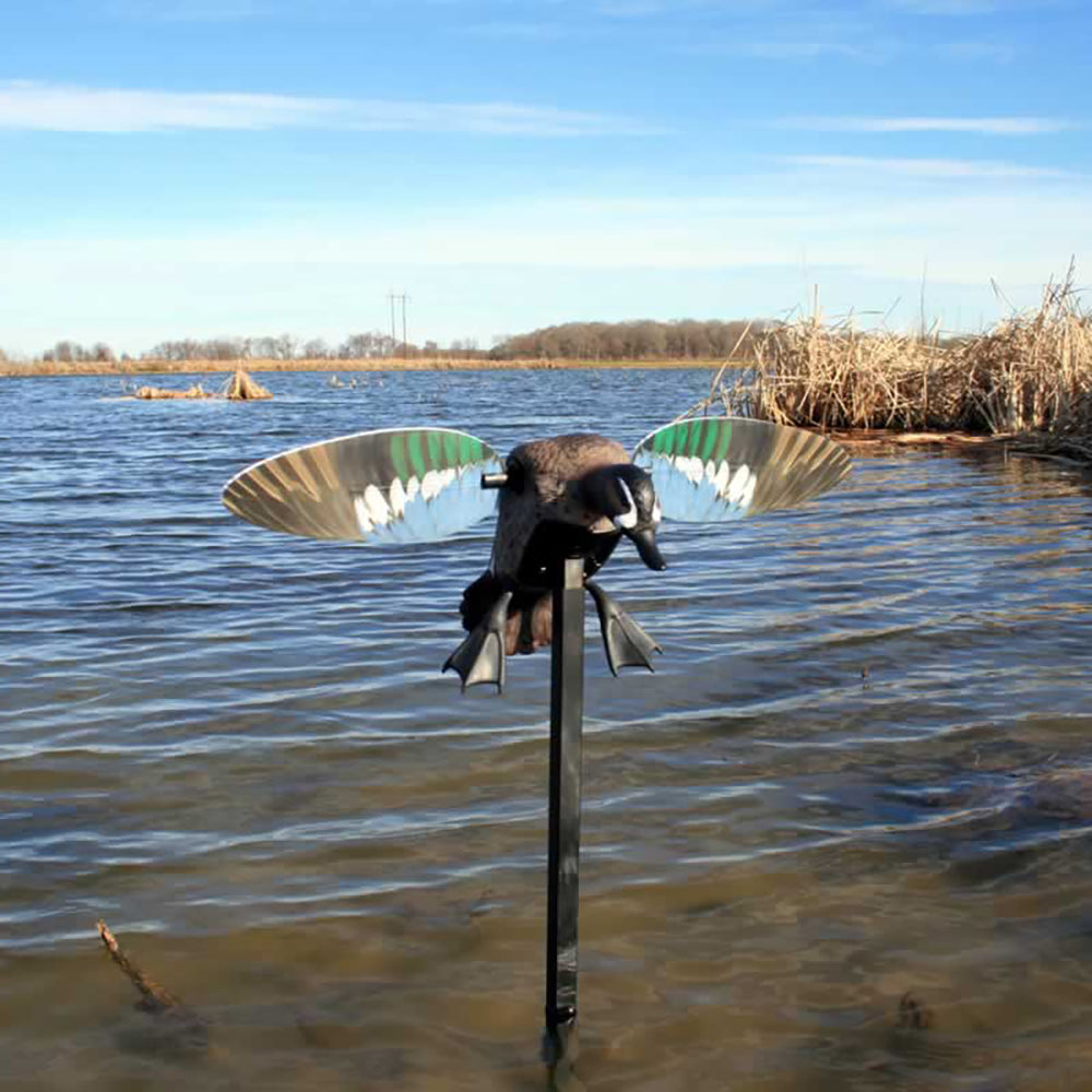 Mojo Elite Series Blue Wing Teal Spinning Wing Duck Decoy with Pole (For Parts)