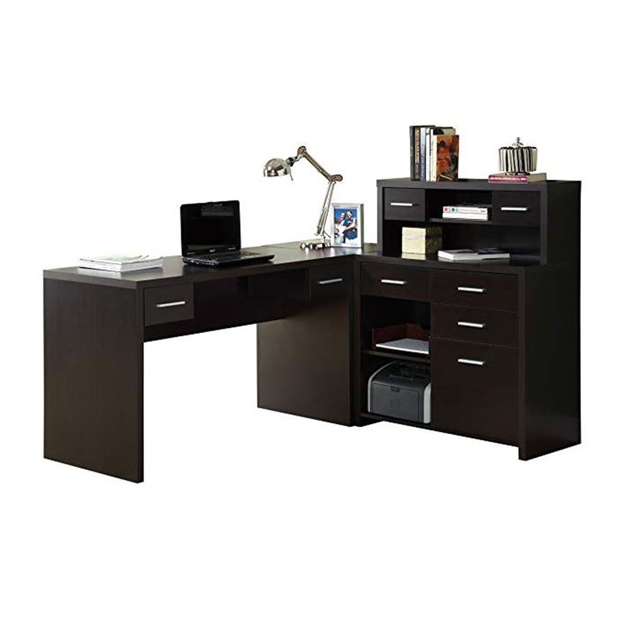 Monarch Specialties Left or Right Facing Corner Computer Desk Hutch  (Used)