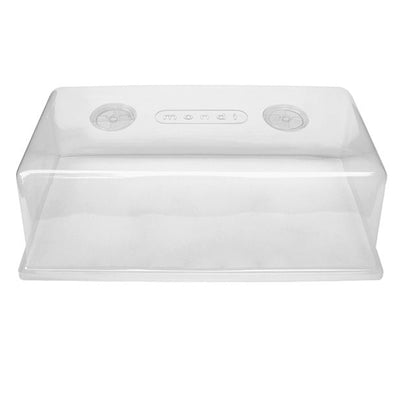 Mondi MONDIG100 7 Inch Tall Clear Plastic Mini Herb Greenhouse with Easy Vents - VMInnovations