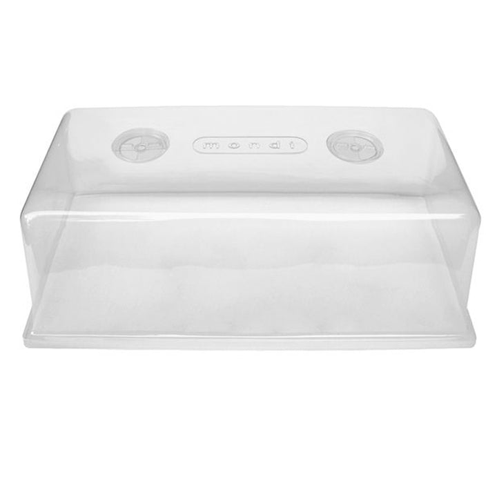 Mondi MONDIG100 7 Inch Tall Clear Plastic Mini Herb Greenhouse with Easy Vents