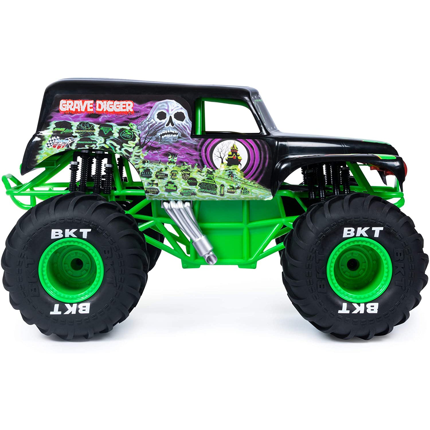 Monster Jam Official Light Up Realistic Grave Digger 1:10 Scale RC Monster Truck