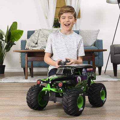 Monster Jam Official Light Up Realistic Grave Digger 1:10 Scale RC Monster Truck