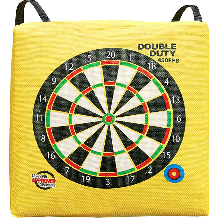 Morrell Double Duty 450 FPS 4 Sided Cube Field Point Archery Bag Target, Yellow