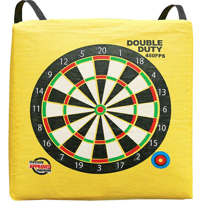 Morrell Double Duty 450 FPS 4 Sided Cube Archery Bag Target, Yellow (Open Box) - VMInnovations