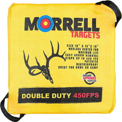 Morrell Double Duty 450 FPS 4 Sided Cube Field Point Archery Bag w/ Target Stand