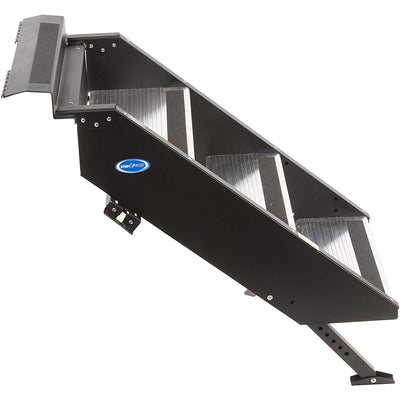 MORryde StepAbove 30-33.5 Inch 3 Step RV Stairs, 26 to 28-Inch Wide (Open Box)