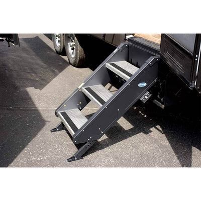 MORryde StepAbove 34 to 37 Inch 3 Step Portable RV Camper Motorhome Staircase