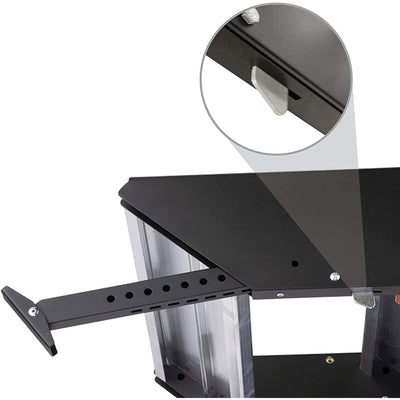 MORryde StepAbove 37.5 to 42 Inch 4 Step Portable RV Camper Motorhome Stairs