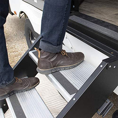 MORryde StepAbove 37.5 to 42 Inch 4 Step Portable RV Camper Motorhome Stairs