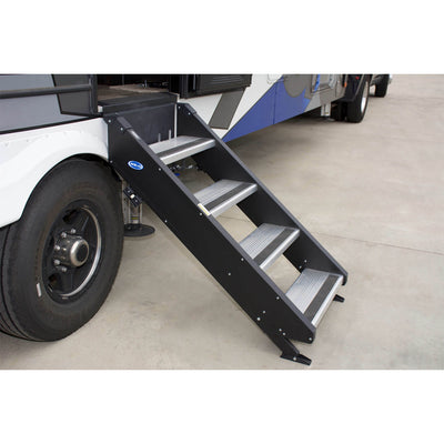 MORryde StepAbove 37.5-42 Inch 4 Step Portable RV Camper Motor Stairs (Open Box)