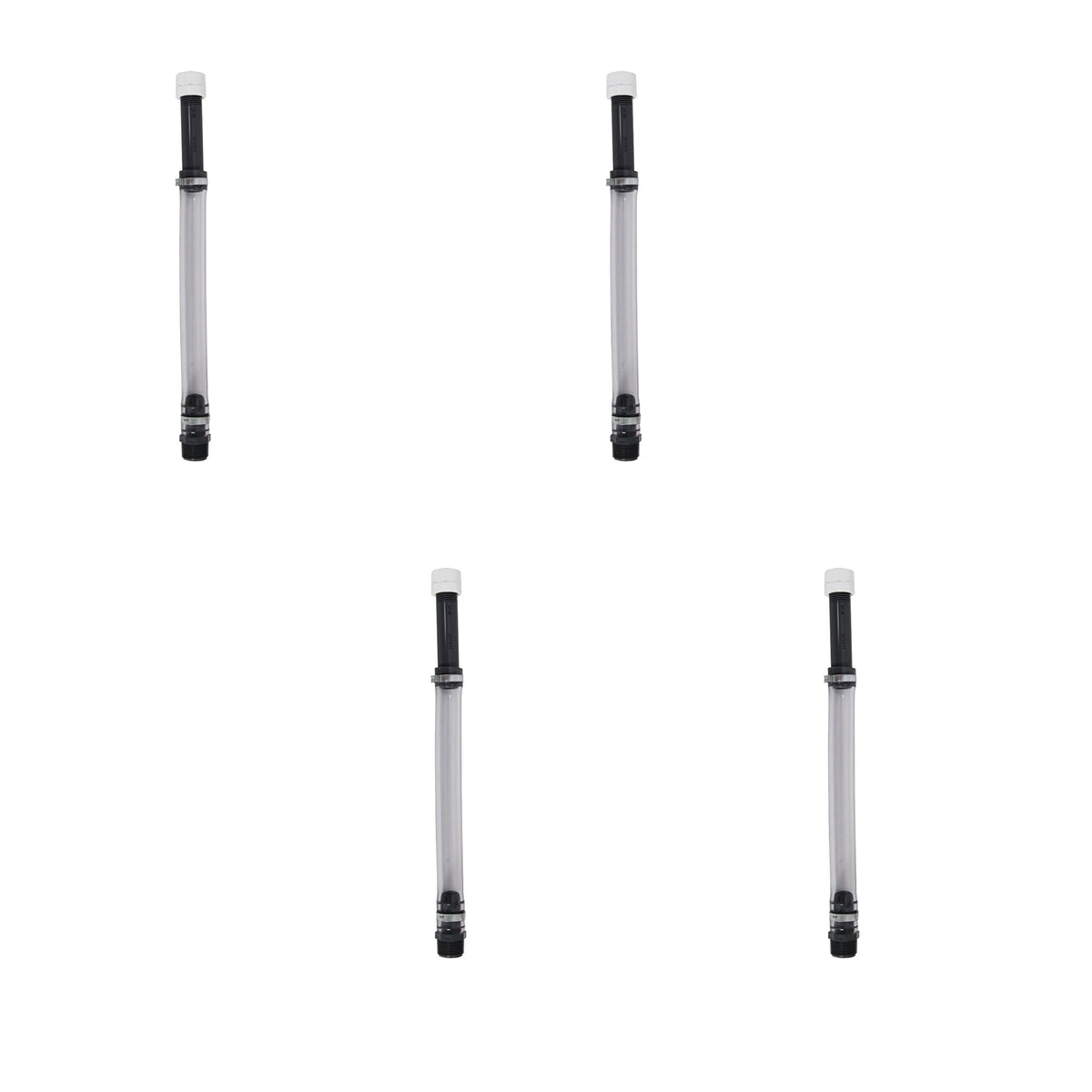 VP Racing Deluxe 14in Hose Kit Motorsport or Sportsman Containers w/Cap (4 Pack)