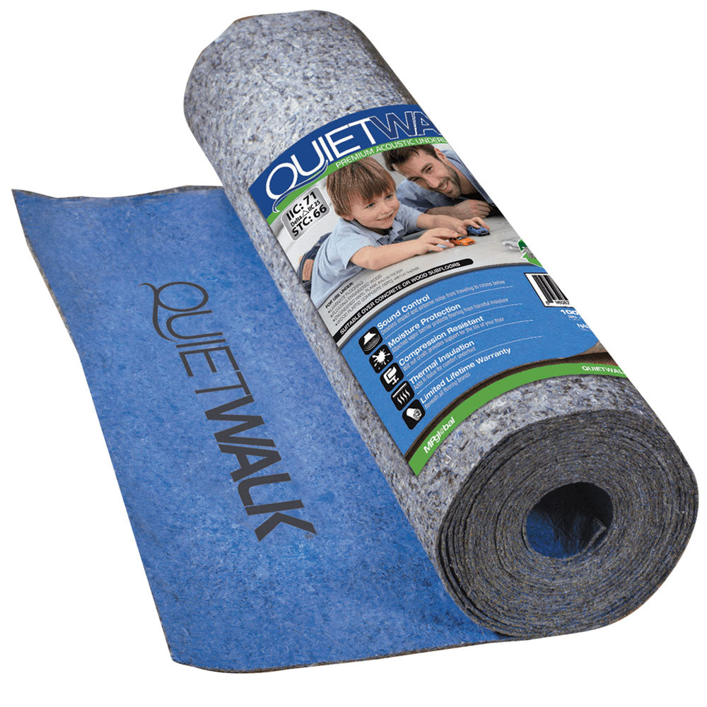 MP Global Quiet Walk 3x33 Ft Acoustical Laminate Flooring Underlayment (3 Pack)