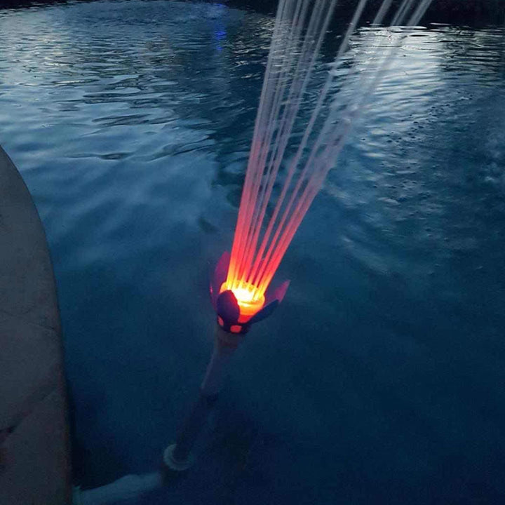 Magic Pool Fountain Water Powered Pool Fountain w/Multicolor LED Bulb (Open Box)