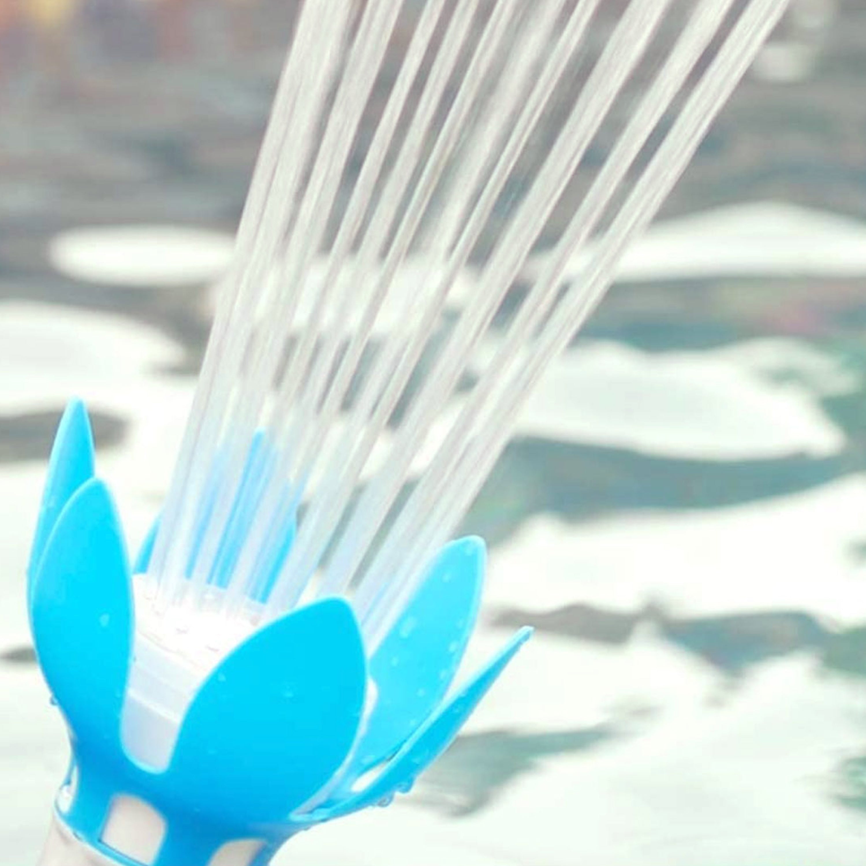 Magic Pool Fountain Water Powered Swimming Pool Fountain w/ Multicolor LED Bulb - VMInnovations