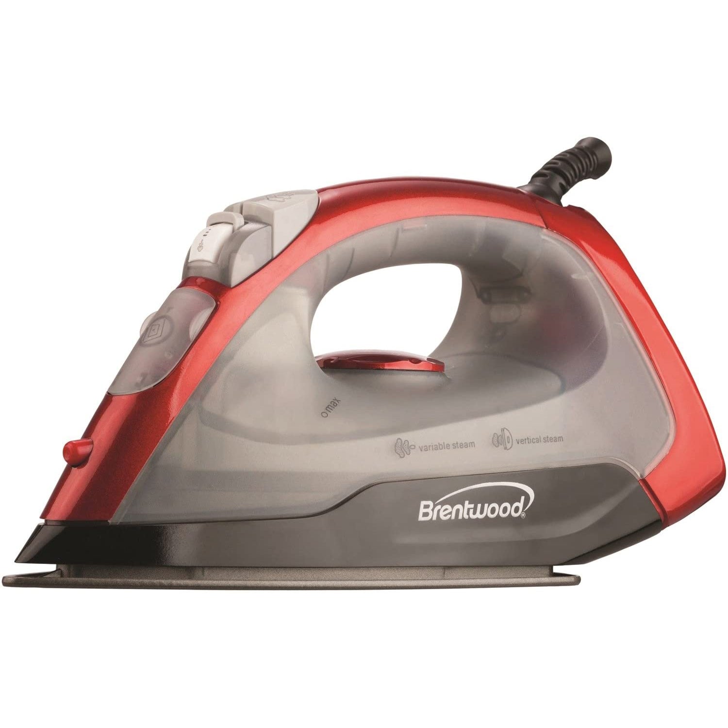 Brentwood 1000W Non Stick Home Laundry Clothes Vertical Steam Iron Red(Open Box) - VMInnovations