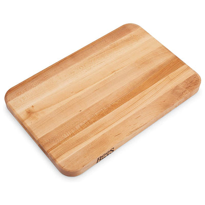 John Boos Maple Reversible 18 x 12" Cutting Board and Block Board Natural Cream