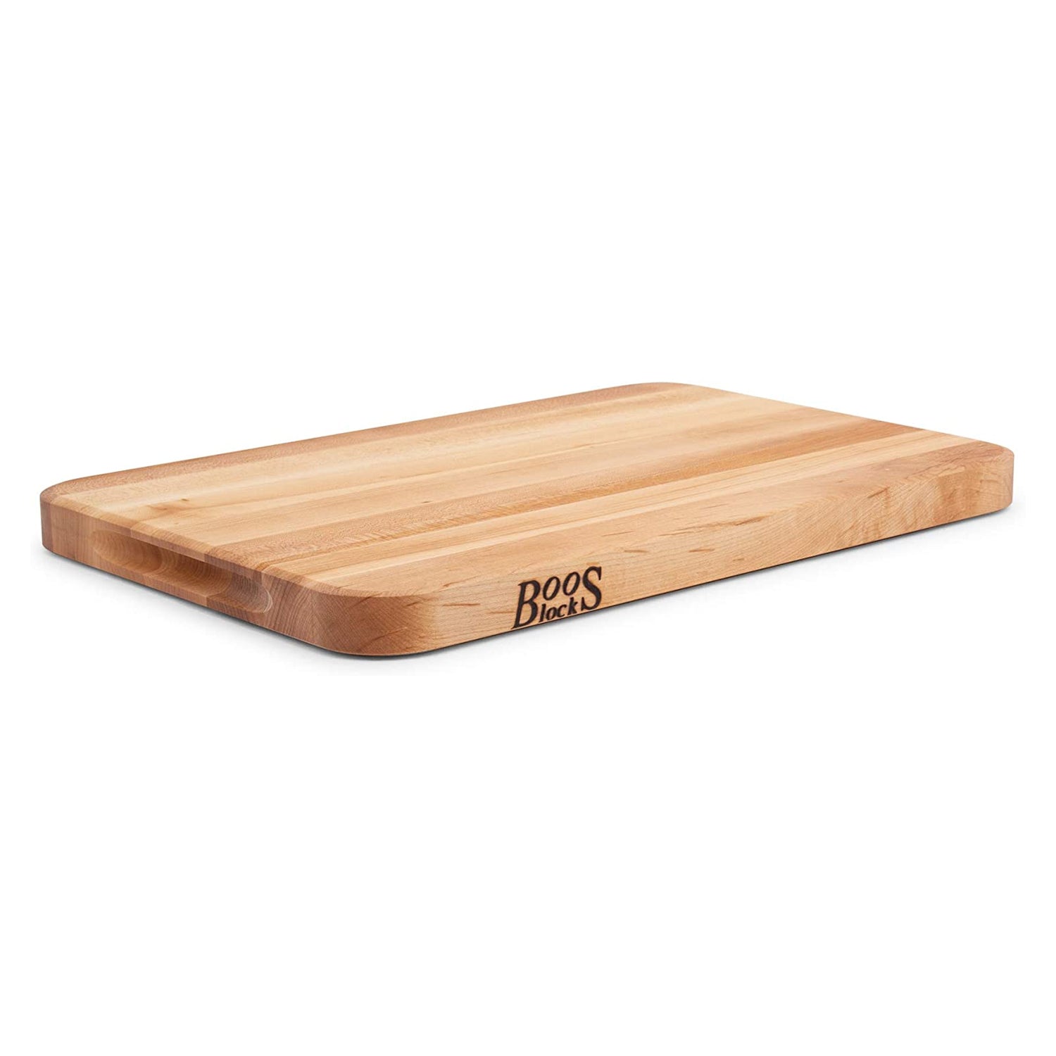 John Boos Maple Reversible 18 x 12" Cutting Board and Block Board Natural Cream