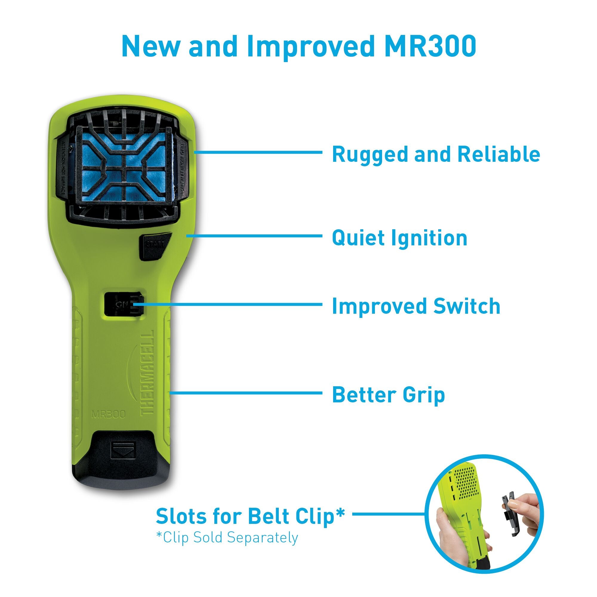Thermacell MR300V Mosquito Repellent & 12-Hour Refill Pack (2 Pack) & Holster - VMInnovations