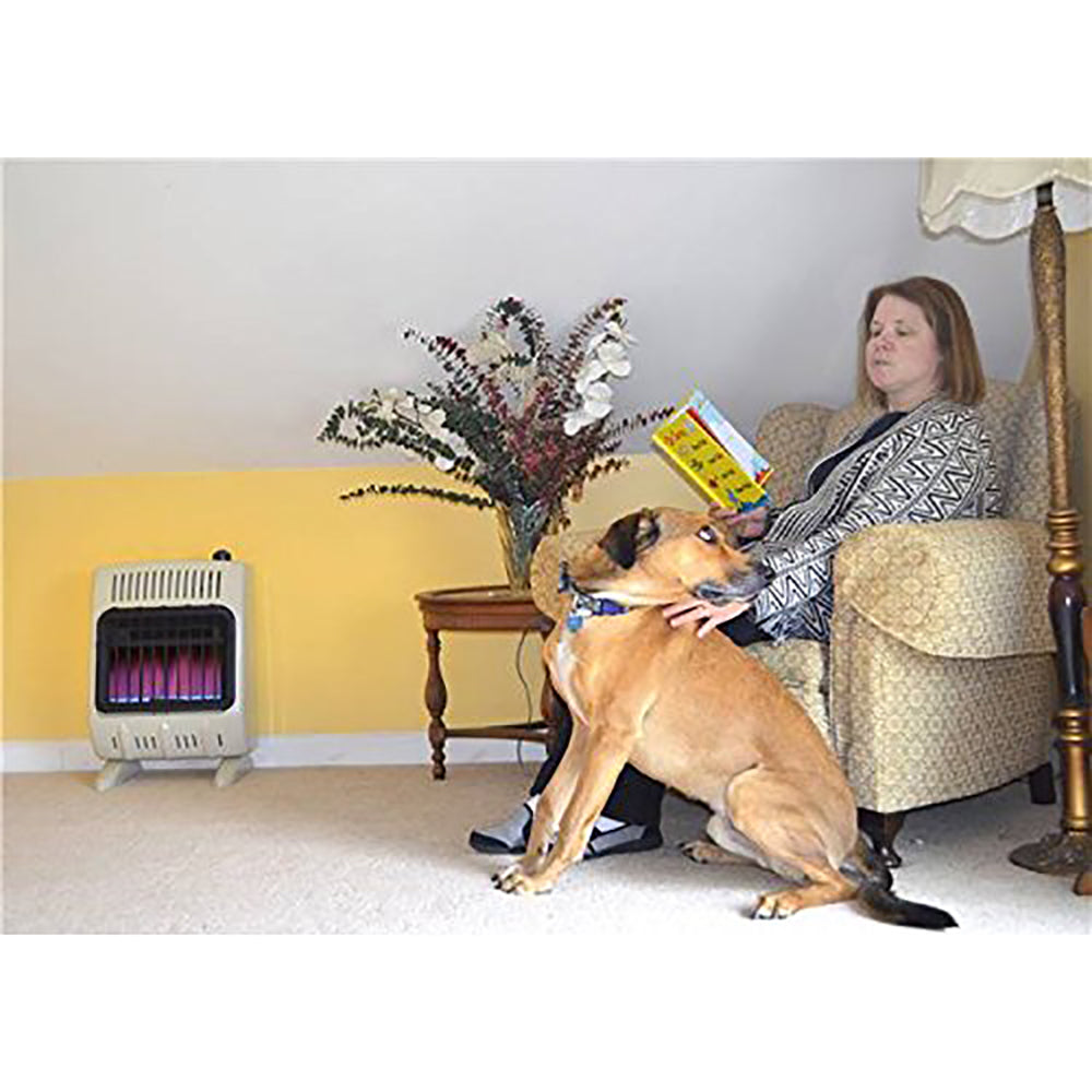 Mr. Heater Vent Free 10,000 BTU Blue Flame Multi Indoor Safe Propane Heater, Tan - VMInnovations