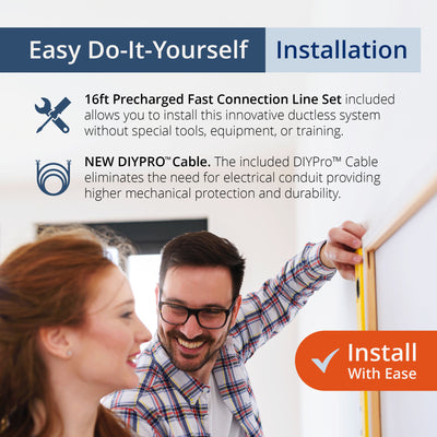 MRCOOL Advantage 36,000 BTU Ductless Wall Mount Heat Pump, White (Open Box) - VMInnovations