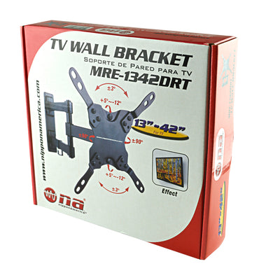 Nippon America Full Motion Flat Screen Panel Television TV Wall Mount (Open Box) - VMInnovations