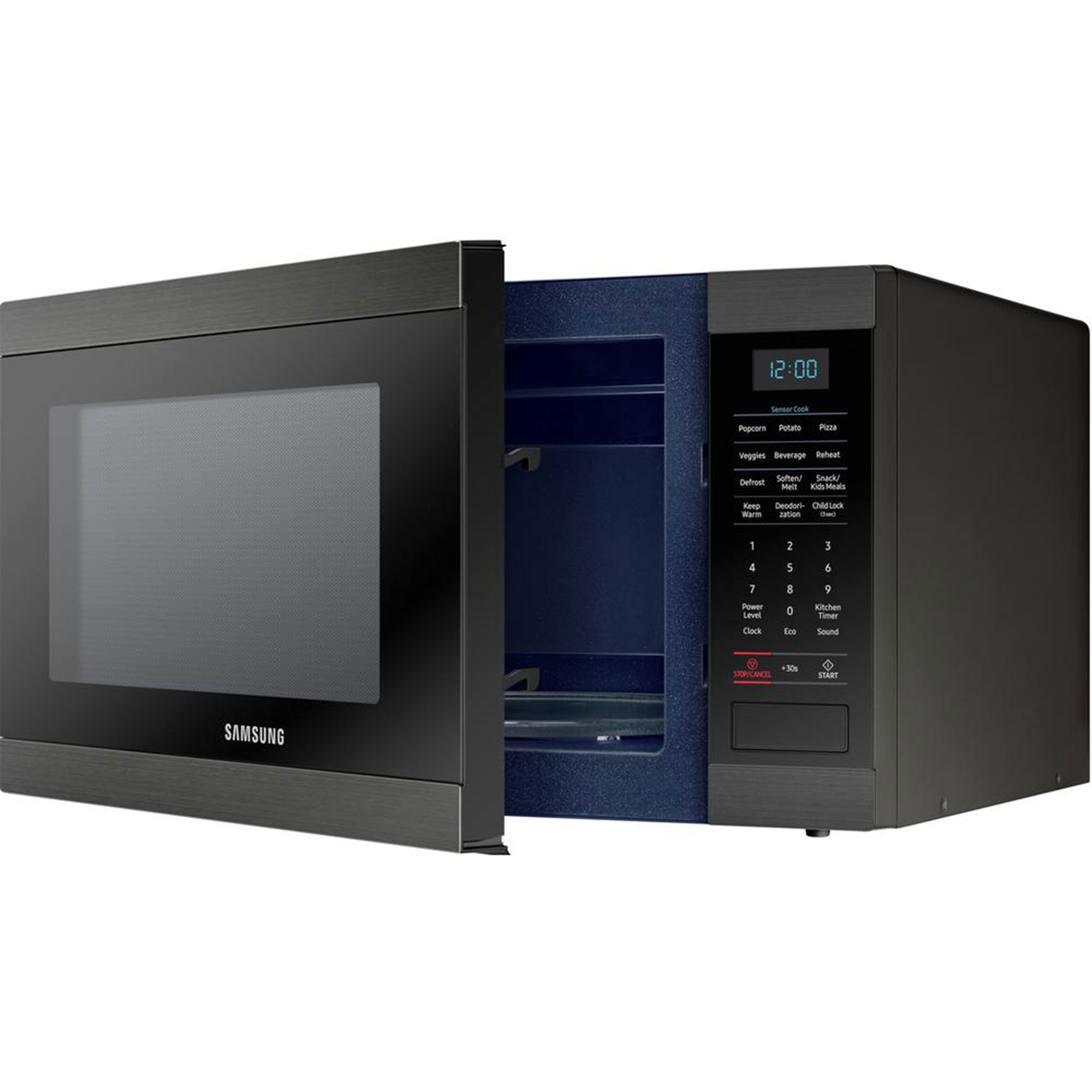 Samsung 1.9 Cubic Foot Countertop Microwave Oven, Black (Refurbished) (Damaged)