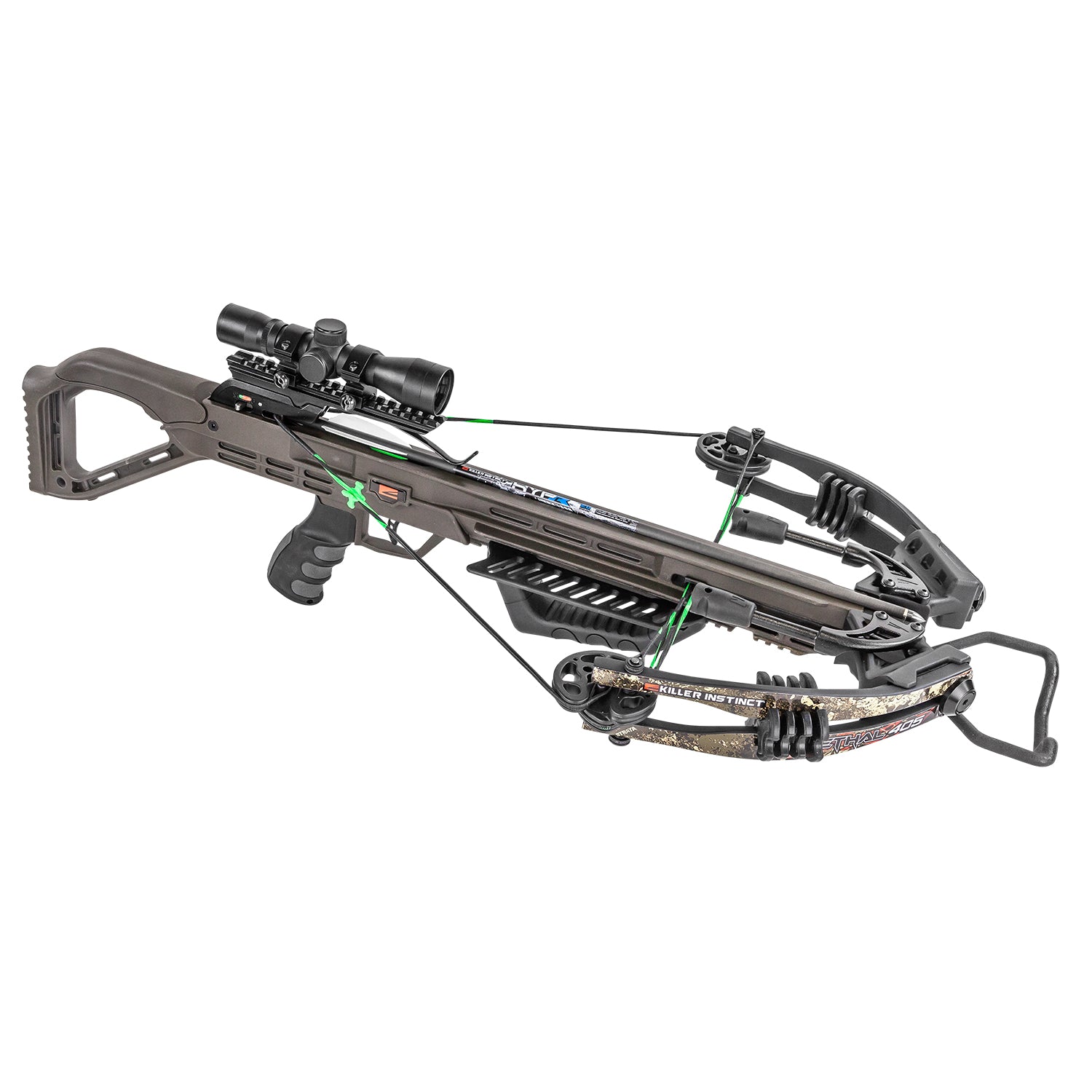 Killer Instinct Lethal 405 Crossbow Pro Package, Camo with Slayer Crossbow Case - VMInnovations