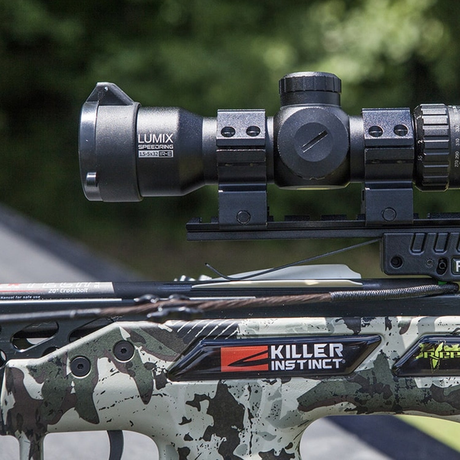 Killer Instinct Lumix Speedring 1.5 to 5 x 32 IR-E HD Hunting Crossbow Scope - VMInnovations