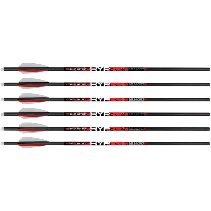 Killer Instinct MSCKI-1064-6 HYPR 20 Inch Carbon Crossbow Bolts (6 Pack) (Used) - VMInnovations